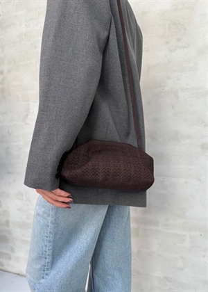 Small Rosalia clutch Chocolate Lace Pico 